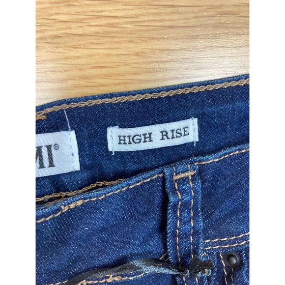 *New YMI Curvy Fit High Rise Skinny Leg Jeans Plus 19/34 Distressed Dark Wash - Picture 6 of 8